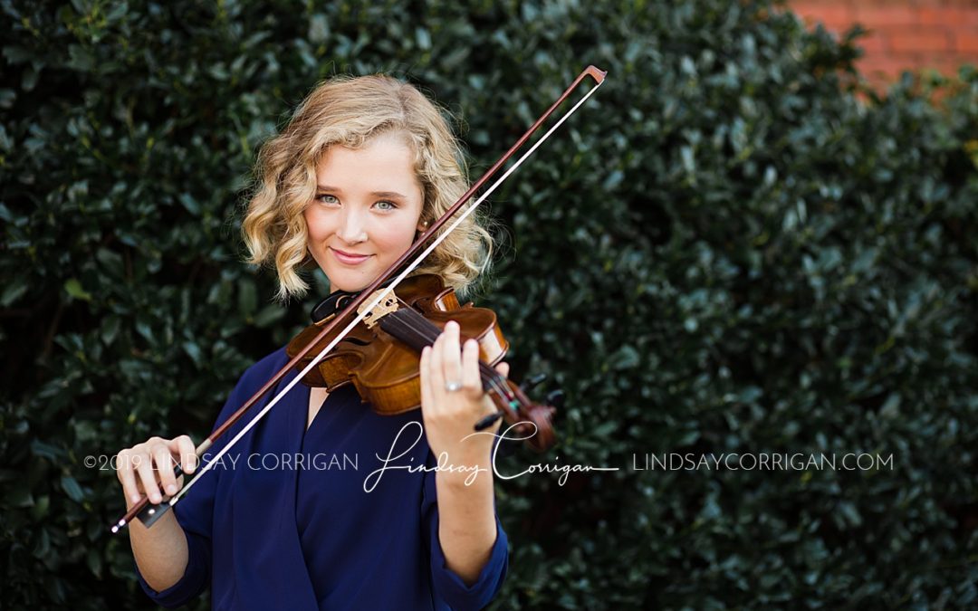 Violinist Senior Portraits // Kinston Senior Portraits