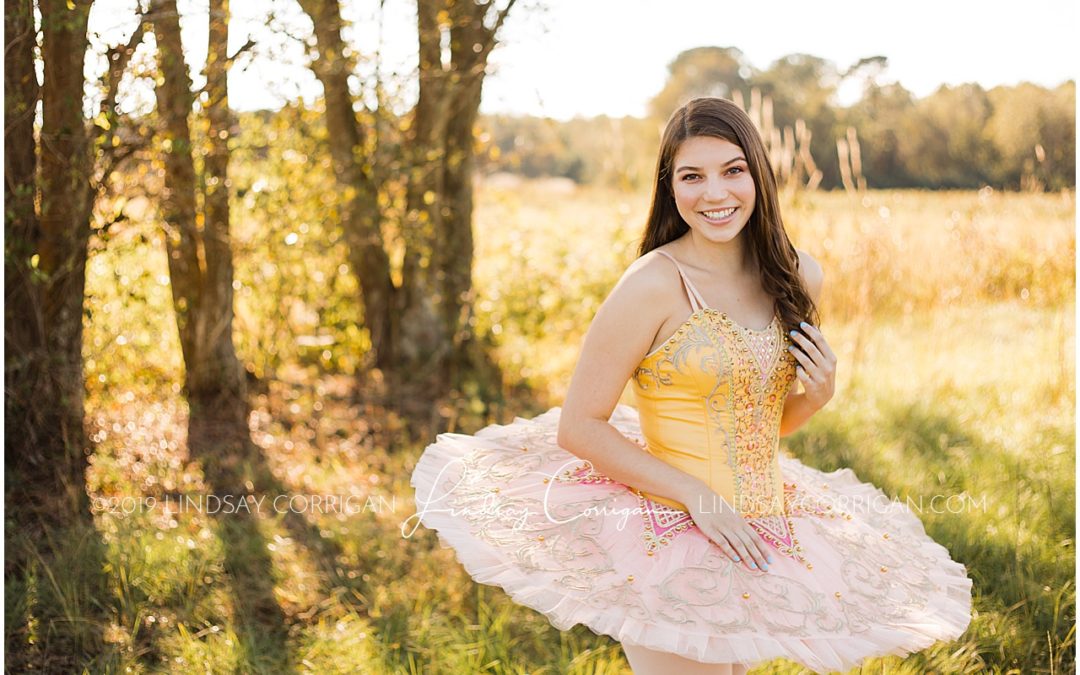 Ballerina Outdoor Senior Portraits // Kinston Senior Photographer